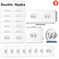 Double Claw Non-marking Buckle Sticky Hook/Punch Free Shelf Heavy Duty Coat Hangers
