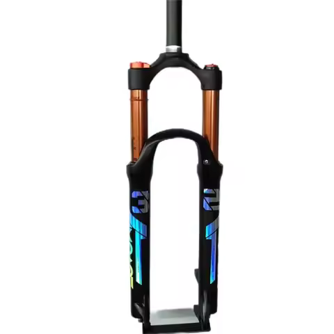 Mountain bike fork 26/27.5/29-inch aluminum alloy shock absorber air pressure front fork disc brake 