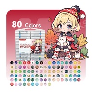 MW 12/24/36/48/60/80/120 สี ปากกาอะคริลิค Acrylic Marker ชุดปากกามาร์กเกอร์อะคริลิค