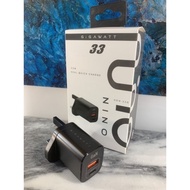 Travel Charger Gigawatt 33w UK Plug Fast Charging Charger