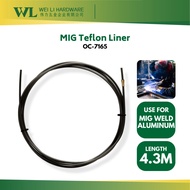 MIG Telfon Liner for Aluminum Welding 4.3M / MIG Liner / MIG Aluminium Wire / Torch Liner / Alloy We