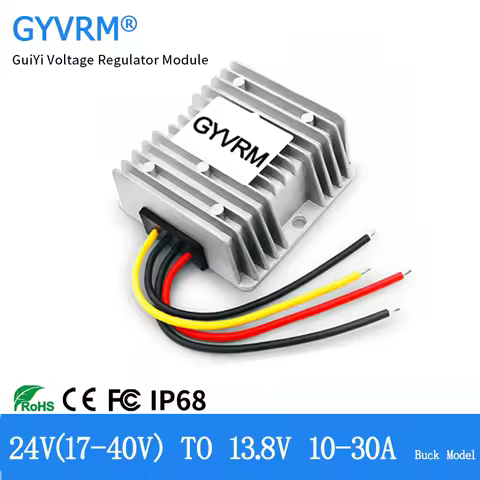 DC-DC 24V to 13.8V 10A 15A 20A 25A 30A Step Down DC-DC Converter Buck Regulator Voltage Reducer 13.8