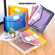 WISHAWEO2Y A5 File Folders Hot Sale Large Capacity PVC Bag File Organizer
