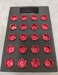 🇺🇲🇰🇷日韓車軚鈴螺絲 🔴m12 rays lock nut set red