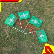 NU Flag/ Hand flag with stick handle