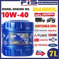 FIS Original Mannol Diesel Extra 10W-40 CH4 Diesel Engine oil Light Truck Hilux Minyak Hitam Lori Ke