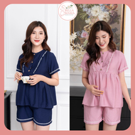 Bộ Bầu Mặc Nhà Mùa Hè Chất Đũi Mềm Mịn MátHàng Việt NamĐồ Bầu Sau Sinh Có Khóa Kéo Ngực Và Chun Chỉn