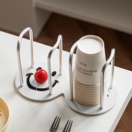 Tyk Desktop Paper Cup Storage Rack Household Water Dispenser Bar Milk Tea Coffee Shop Disposable Cup