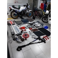 perodua kelisa kenari , lining crome ,handle crome,sunvisor,bar axle,bar bonet,disk brake kelisa,sun