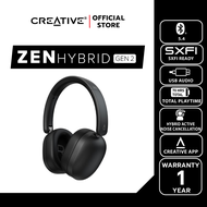 CREATIVE หูฟัง Zen Hybrid Gen 2 หูฟังไร้สายแบบครอบหูพร้อมระบบ ANC ไฮบริด