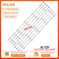 4Pcs Led Backlight สำหรับ Samsung 49นิ้ว V8DN-490SMA-R0 490SMB UA49N5380 UA49N5300 UE49N5000