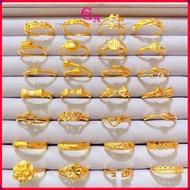 GA Jewellery Fashion Accessories Cincin Emas Korea Cop 916 50 Design Options/NEW Ring Perempuan Jewellery Emas Bangkok 24k COCO Gold Adjustable Rings - Koko Pasir Women Birthday Kahwin Best Rings