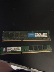 Crucial 和 Kingston DDR3 RAM 記憶體