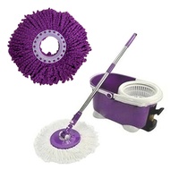 Durable 360 Rotating Head Easy Magic Microfiber Spinning Floor Cloth Mop Head