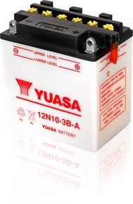 Aki Motor Basah 12 Volt Yuasa Multipole 12N10-3B-A 10 Amper Setrum Ikan Vespa (PX-150 Excel th 90 P-