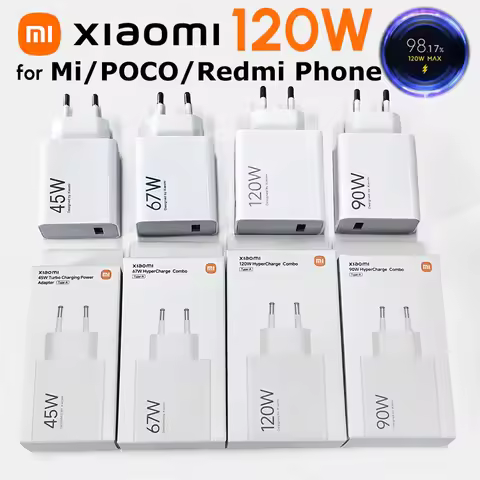 Xiaomi 120W 90W 67W 45W Charger Turbo Fast Charge Adapter Cable for Redmi Note 11 12 13 Pro Plus Mi 