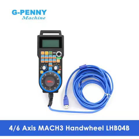 XHC 4 Axis / 6 Axis MACH3 USB CNC Handwheel MPG Manual USB wire cable 5 meters for lathe and turning