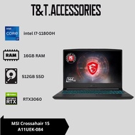 MSI CROSSHAIR 15 A11UEK-084 i7-11800H 16GB 512GB RTX3060 15.6" 144HZ GAMING LAPTOP
