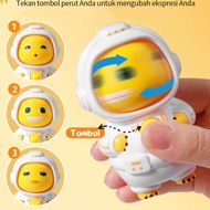 GANTUNGAN Face Change Face Toy Dino Keychain Swap Emoticon Nailong Expression Keychain