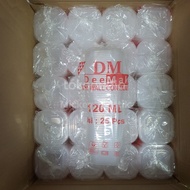 X 5Q Thinwall Dm Container 120 Ml / Kotak Makan Dm 120Ml Sq/Segiempat