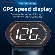 (Takashitree) USB Car HUD Head Display Digital Speedometer GPS Speed Meter KMH MPH Dispaly For Tru M
