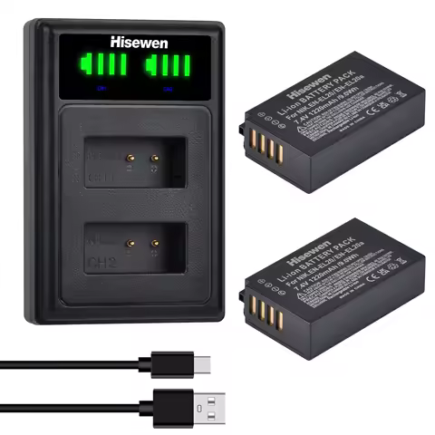 1220mAh EN-EL20 EN EL20a Camera Battery+Charger with Type C for Nikon Coolpix P950 P1000 Nikon1 J1 J
