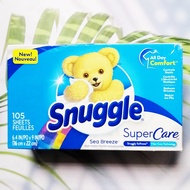 Sale!!! สินค้าราคาพิเศษ แผ่นอบผ้า กลิ่นซีบรีส Fabric Softener Dryer Sheets Super Care Sea Breeze 105