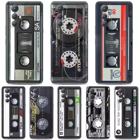 Cassette Music Cover For Asus Zenfone 10 9 8 Flip 5Z 4 L1 ROG Phone 2 3 5 6 7 Max Pro M2 M1 ZB633KL 