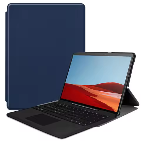 For Microsoft Surface Pro X SurfaceProX ProX 2019 Tablet Case Ultra thin Stand With Pen Slot Bracket