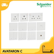 Schneider Electric AvatarOn C switch (White) With Fluorescent locator -No Led light