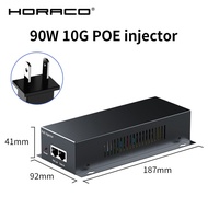 90W 10G POE Injector IEEE 802.3af 802.3at 802.3bt 10000Mbps Plug&Play PoE for IP CameraVoIP PhoneWir