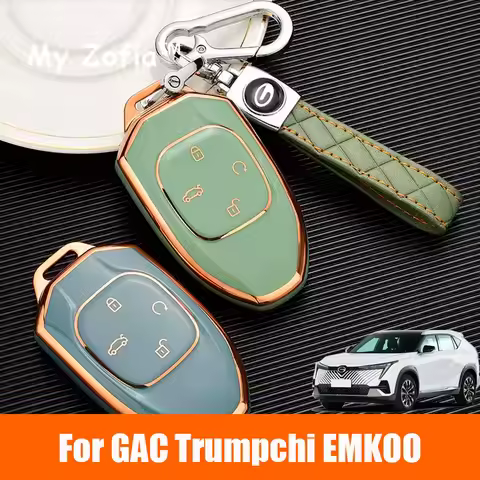 For GAC Trumpchi EMKOO 2023 2024 2025 Soft TPU Car Key Case Cover Protector Shell Auto TPU Remote Ke