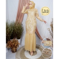 MI987 BJ - GAMIS DUYUNG TUTU GAMIS KONDANGAN MAXI DRESS