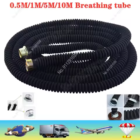 0.5M, 1M, 5M, 40MM Interface Gas Mask Snorkel Wear Resistant Anti-Aging Gas Mask and Filter Connecti