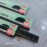 1 F Mitsubishi 9800 pencil. Patented Micro Graphite lead. Pencil F mitsubishi.