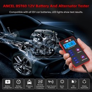 COD ANCEL BST100 12V Car Battery Tester 30-220Ah 2000CCA Car Cranking Charging Load Test Vehicle Battery Voltage Test Charger Diagnostic Tools Motorcycle Digital Analyzer 2023 NEW VERSION