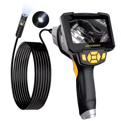 Precision Detection Dual Lens Industrial Borescope Camera Inspection tools with Illumination 1080P E