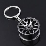 [Hesers]❃☒ Auto Turbo Hub Keychain Wheel Rim Car Keyring Luxury Zinc Alloy Key Fob Wheel Tire Styling Car Key Chain Keyring For BMW
