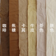 กระดาษงานฝีมือสีน้ำตาลตัดกัน ขนาด 4 ตัด 8K/A4/A3 กระดาษสีเหลืองสำหรับเด็กอนุบาล กระดาษถ่ายภาพ กระดาษ