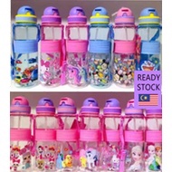 500 ML Botol Air Kanak-kanak,Kids Drinking Bottle,Tali Panjang,Ada Straw