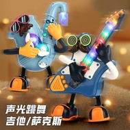 Electric Dancing Mr. Rock Same Style Light Music Saxophone Doll Children's Electric Toys