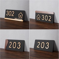 Acrylic Number House Number Plate Hotel Hotel Room Number Plate Entrance House Number Plate Three-Di