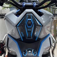 For ZONTES 368G 368 G ZT368G 2024 2025 2026 Motorcycle Accessories Carbon Fiber Style Decoration Tan