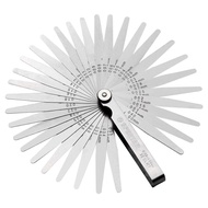 Spurtar Feeler Gauges 0.001-0.04" (0.03-1.00mm) 32 Blades Tapered Feeler Gauge Set Stainless Steel D