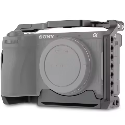 LEFTFOTO Camera Cage for Sony A6700 Vlogging Video Shooting- Lightweight Aluminum Rig with Arca Base