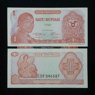 (GRESS) Uang kuno 1 rupiah jendral sudirman tahun 1968 bahan mahar