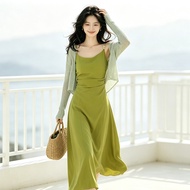 Green Dress Women Camisole Dress