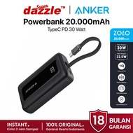 [ TERLARIS ] ANKER Powerbank Powercore Zolo 20.000mAh Type C PD 30W Fast Charging Original 100% Gara