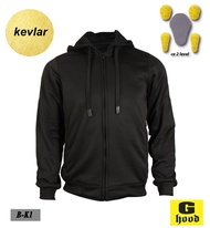 เสื้อฮู้ดการ์ด เครฟล่า  Kevlar Aramid Fiberดำ การ์ด ce2