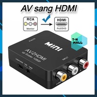 [AV to HDMI] Bộ chuyển đổi Video AV sang HDMI 1080p Công cụ chuyển đổi tổng hợp Tương thích HDMI với